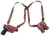 Galco Miami Classic Revolver 160 Tan Leather Shoulder Holster System Fits SW J Frame Hammered/Hammerless (MC160)