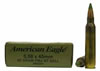 Federal XM Rifle Ammunition XM855F, 5.56mm NATO, Steel Core Full Metal Jacket Boat Tail, 62 GR, 3025 fps, 500 Rd/Bx