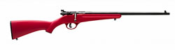 Savage Rascal Youth Bolt Action Rifle 13795, 22 Long Rifle, 16 in, Red Synthetic Stock, Finish