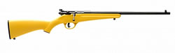 Savage Rascal Youth Bolt Action Rifle 13805, 22 Long Rifle, 16 in, Yellow Synthetic Stock, Finish