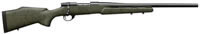 Weatherby Range Varmint Bolt Action Rifle VTS308NR2O, 308 Winchester, 22 in, Green/Black Stock, Matte Black Finish