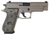 Sig P220 Scorpion Pistol 220R45SCPN, 45 ACP, 4.4 in, Hogue G10 Grip, Dark Earth Finish, Night Sights, 8 Rd