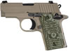 Sig P238 Scorpion Pistol 238380SCPN, 380 ACP, Pistol 2.7 in, Dark Earth Grip, Dark Earth Finish, Night Sights, 6 Rd
