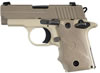Sig P238 Desert Pistol 238380DESAMBI, 380 ACP, Pistol 2.7 in, Hogue Desert Grip, Light Tan Finish, Night Sights, 7 Rd