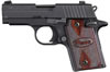 Sig P938 Pistol 9389RGAMBI, 9mm, 4.4 in, Rosewood Grip, Black Finish, Night Sights, 6 Rd