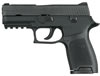 Sig P250 Compact Pistol 250C9BSSMS, 9mm, 3.9 in, Polymer Grip, Black Finish, Night Sights, 15 Rd