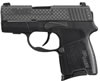 Sig P290 Diamond Plate Pistol 290RS9BDP, 9mm, Pistol 2.9 in, Aluminum Grip, Diamond Plate/Black Finish, Night Sights, 6/8 Rd