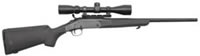 H&R SB2 Compact Youth Rifle w/Scope 72656, 243 Winchester, 20 in, Black Synthetic Stock, Blue Finish,