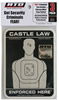 Ready To Defend "Castle Law Enforced Here" Decal (STS-3D)