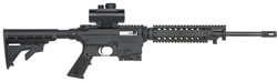 Mossberg 715T Tactical Flat Top 22 Rifle w/Red-Dot Sight 37232, 22 Long Rifle, 16.25", Collapsible Stock, Blued Finish, 10 Rd