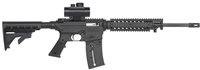Mossberg Flat Top AR-Style Rifle 37234, 22 Long Rifle, 16.5", Black Synthetic Adj.  Stock, Blued Finish
