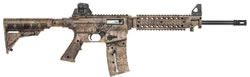 Mossberg 715T Tactical Flat Top 22 Rifle 37247, 22 Long Rifle, 16.25", Mossy Oak Brush Fixed Stock, Blued Finish, 25 Rd