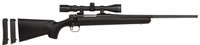 Mossberg 100 ATR Rifle w/Scope 27212, 243 Winchester, 22 in Fluted, Black Synthetic Stock, Matte Blue Finish