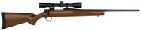 Mossberg 100 ATR Youth Rifle w/Scope 27211, 243 Winchester, 22 in, Walnut Stock, Matte Blue Finish