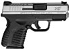 Springfield XDS Compact Pistol XDS93345S, 45 ACP, 3.3 in, Polymer Grip, BiTone Finish, 5 Rd