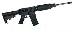 CMMG M4-LE AR-15 Rifle 55A3866, 223 Remington, 16 in, Black Stock, Stainless Finish
