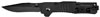SOG Slim Jim Black Clip Point Folding Knife w/Straight Edge (SJ32)