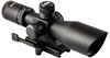 AIM Sports Compact Tactical Rifle Scope JTSDM251040G, 2-10x, 40mm, Matte Black, Illuminated Mil-Dot Reticle