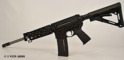 2-Vets AR Rifle 2VA300BLK, 300 AAC Blackout, 16", Magpul CTR Stock, Black Finish