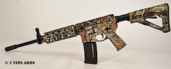 2-Vets AR Rifle 2VA300VISTA, 300 AAC Blackout, 16", Magpul CTR Stock, Vista Camo Finish