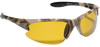 Strike King Safety Shooting Sunglasses w/Camo Frame/Yellow Lens (SGCAMOS3)