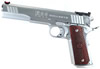 Bersa 1911 Bullseye Pistol M19BE45B, 45 ACP, 6 in, Aluminum w/MAC logo Grip, Stainless Finish, 8 Rd