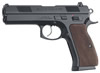 CZ-USA 97B Pistol 01411, 45 ACP, 4.8 in, Wood Grip, Stainless Finish, 10 Rd