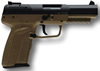 FN Herstal Five-seveN Pistol 3868929350, 5.7mmX28mm, 4.75 in, Polymer Grip, Stainless Finish, 10 Rd