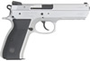 TriStar T-100 Pistol 85110, 9mm, 3.78 in, Black Checkered Grip, Stainless Finish, 15 Rd