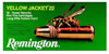 Remington Yellow Jacket Rimfire Ammunition 1722, 22 Long Rifle, Truncated Cone Hollow Point (HP), 33 GR, 1500 fps, 50 Rd/bx Remington Yellow Jacket Rimfire Ammunition 1722, 22 Long Rifle, Truncated Cone Hollow Point (HP), 33 GR, 1500 fps, 50 Rd/bx