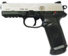 FN Herstal FNP-45 Pistol 66048, 45 ACP, 4.5", Polymer Grips, Stainless and Black Finish, Tritium Night Sights, 15 Rd