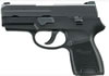 Sig P250 Sub-Compact Pistol 250SC45BSS, 45 ACP, 3.6 in, Polymer Grip, Black Finish, Night Sights, 6 Rd