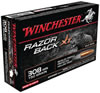 Winchester RazorBack XT Ammuntion S308WB, 308 Winchester, Hollow Point (HP), 150 GR, 2810 fps, 20 Rd/bx