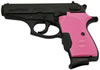 Bersa Thunder 380 Pistol w/Crimson Laser T380MCTP, 380 Automatic Colt Pistol, 3.5 in, Pink Grip, Black Finish, 7 Rd