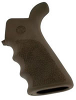 Hogue AR-15 Rubber Grip Beavertail w/Finger Grooves Matte Desert Tan (15023)