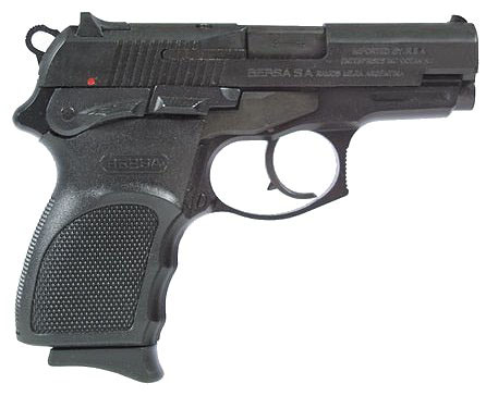 Bersa Thunder 9 Ultra Compact Pistol THUN9UCM13, 9 MM, 3 1/2", Black Polymer Grip, Matte Blue Finish, 13 Rd