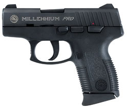 Taurus Model PT-111 Millenium Pro Pistol 1111031P12, 9 MM, 3.25", Polymer Grip, Blue Steel Slide Finish, 12 Rd