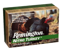 Remington Nitro Turkey Shotshells Magnum NT20M5, 20 Gauge, 3", 1-1/4 oz, 1185 fps, #5 Lead Shot, 10 Rd/bx