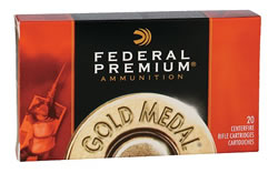 Federal Premium Gold Medal Ammunition GM300WM, 300 Winchester Mag, Sierra MatchKing BTHP, 190 GR, 2900 fps, 20 Rd/bx