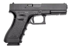 Glock Model 17 Standard Pistol PI1750203, 9 MM, 4.49 in, Polymer Grip, Black Finish, Fixed Sights, 17 Rd