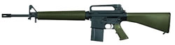 Armalite Model AR-10A2 Rifle, 308 Win, 20" Chrome Lined, Semi-Auto, Green Stock, Black Matte Finish, 10/20 Rd