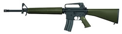 Armalite M15A2 Tactical AR-15 Rifle, 223 Remington, 20" Chrome Lined HBAR, Semi-Auto, Green Fbrglass Stock, Black Steel Finish, 30 Rds
