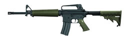 Armalite M15A2C Tactical AR-15 Rifle, 223 Remington, 16" Chrome Lined, Semi-Auto, Green Fbrglass Stock, Black Steel Finish, 30 Rds