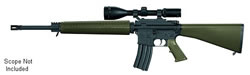 Armalite M15A4 Tactical AR-15 Rifle , 223 Remington, 20" Chrome Lined, Green Fbrglass Stock, Black Matte Finish, 30 Rds