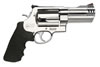 Smith & Wesson 500 Revolver 163504, 500 S&W, 4", Rubber Grip, Satin Stainless Finish, 5 Rd