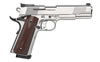 Smith & Wesson 1911 Pistol 108284, 45 ACP, 5", Wood Grip, Satin Stainless Finish, 8 Rd, Adj Sights