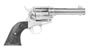 Colt Single Action Army Revolver P1641, 357 Remington Mag, 4 3/4", Black Plastic Grip, Nickel Finish, 6 Rd
