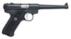 Ruger Mark III MKIII6 Rimfire Pistol 10105, 22 Long Rifle, 6 in, Black Syn Grip, Blue Steel Finish, 10 Rd, Fixed Sights