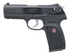 Ruger KP345PR Centerfire Pistol 6647, 45 ACP, 4 1/4 in, Polymer Grip, Blue Finish, 8 Rd, Fixed Rail, Picatinny Rail