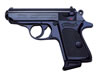 Walther PPK Semi-Auto Pistol VAH38006, 380 ACP, 3.35", Black Plastic Grip, Blue Finish, 6 Rd
